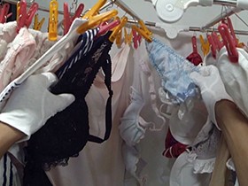 女性宅不法侵入 下着盗撮 完全版 4時間 サンプル動画サムネイル